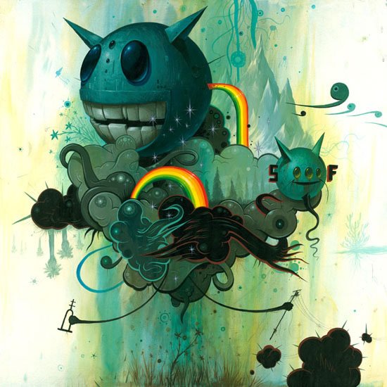 Jeff Soto - Thunde Clouds over a Flower